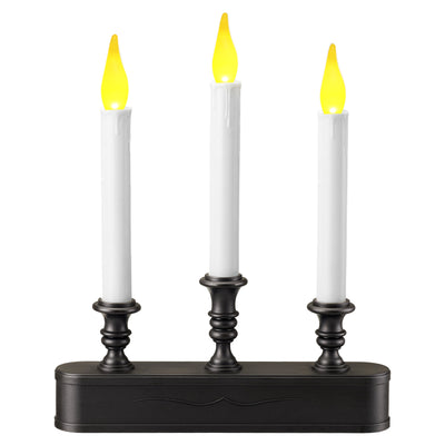 FESTIA Ultimate Flameless  LED Candles with Auto Timer, Battery Operated for Christmas/Halloween Home Decor (Bronze/Silver/Gold/Black/Orange)