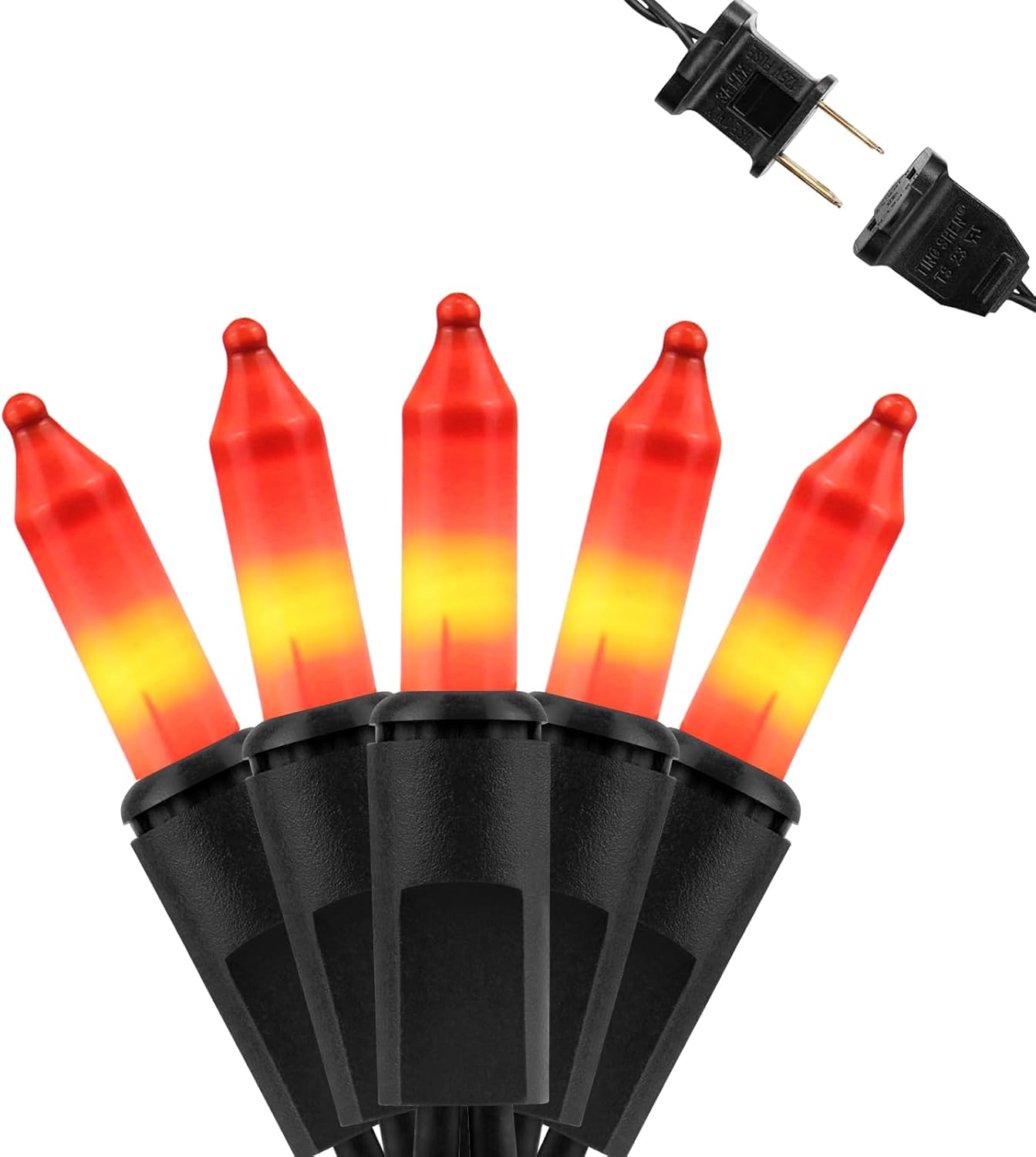 FESTIA Halloween & Christmas Lights - Orange Warm White Multicolor String Lights [100-300ct Connectable] Indoor Outdoor