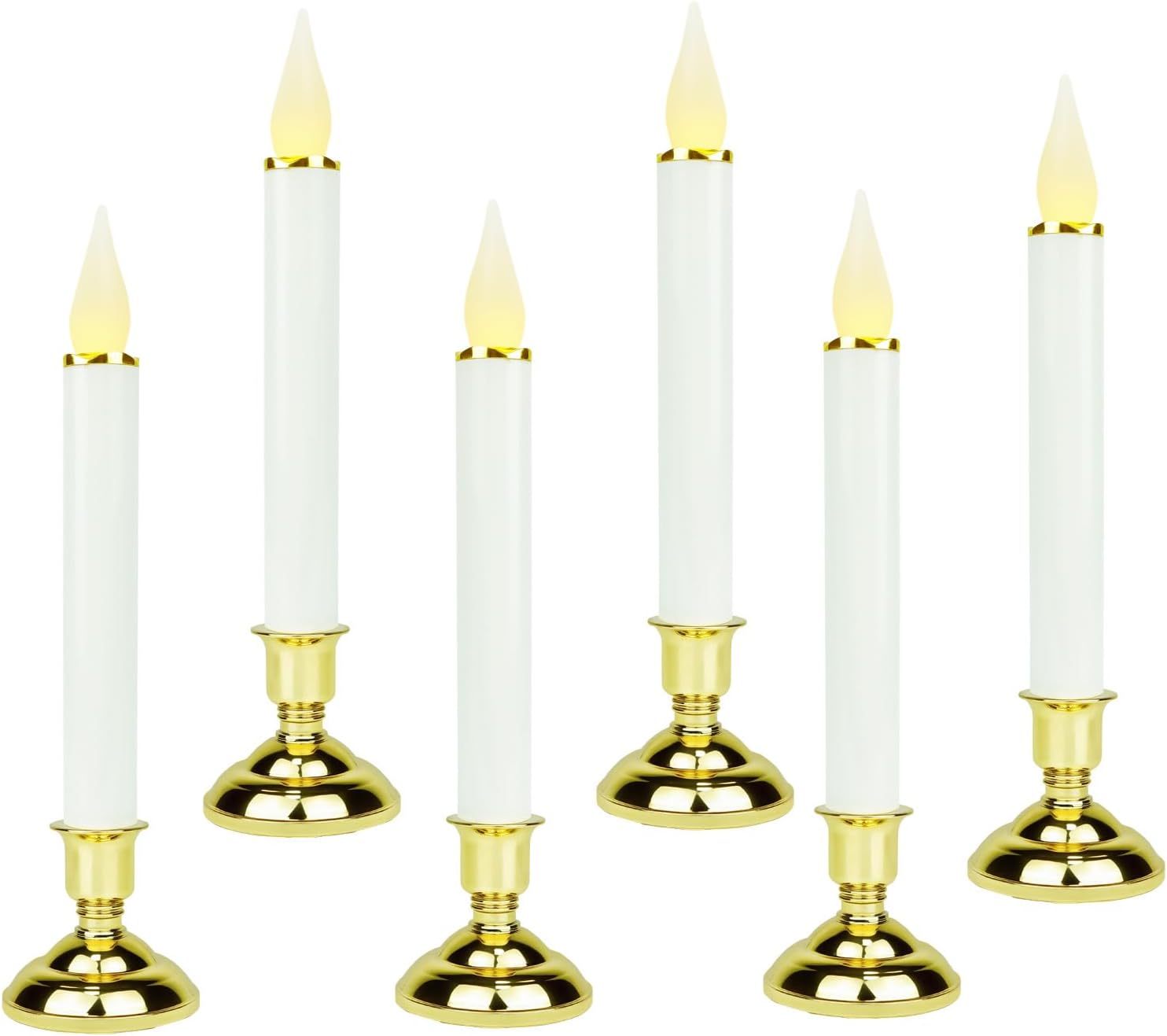 FESTIA Ultimate Flameless  LED Candles with Auto Timer, Battery Operated for Christmas/Halloween Home Decor (Bronze/Silver/Gold/Black/Orange)
