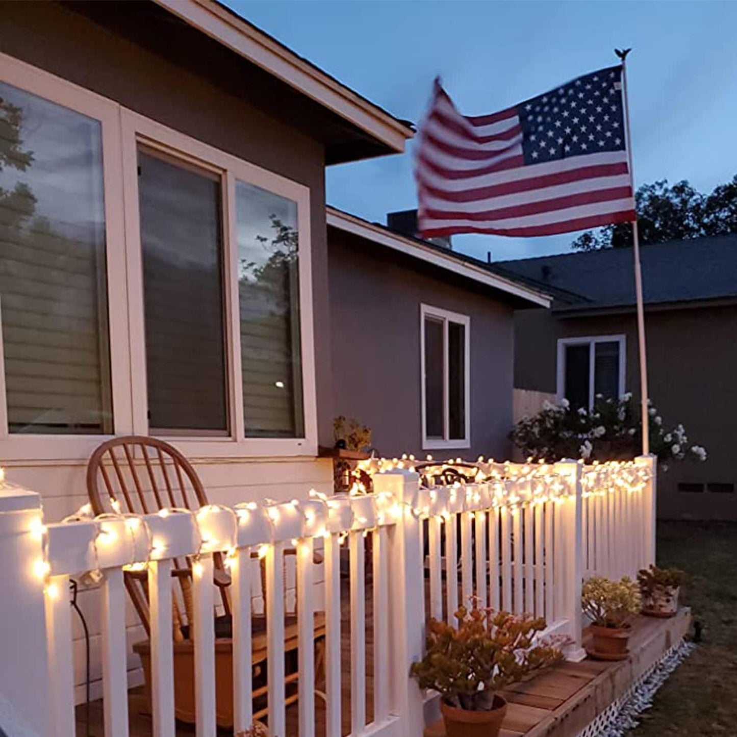 FESTIA Halloween & Christmas Lights - Orange Warm White Multicolor String Lights [100-300ct Connectable] Indoor Outdoor