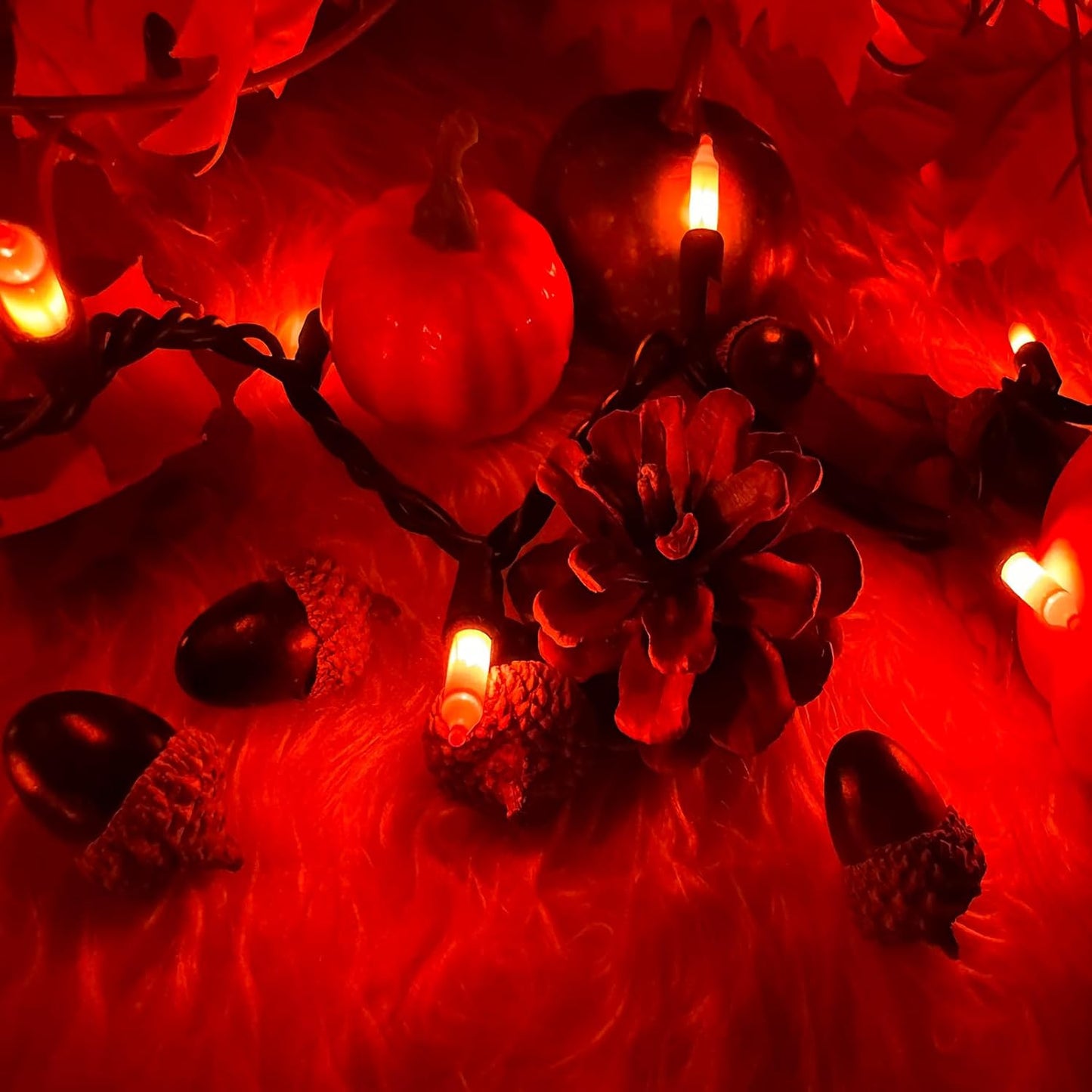 FESTIA Halloween & Christmas Lights - Orange Warm White Multicolor String Lights [100-300ct Connectable] Indoor Outdoor