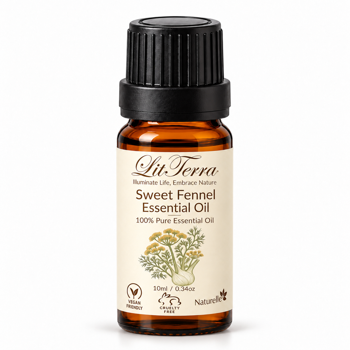 LitTerra Sweet Fennel Essential Oil - 100% Pure, 10 mL