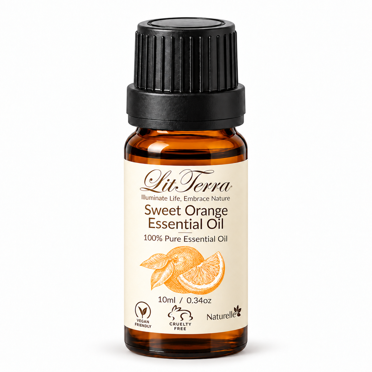LitTerra Sweet Orange Essential Oil - 100% Pure, 10 mL